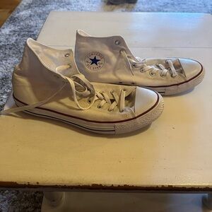 White Converse, shoes